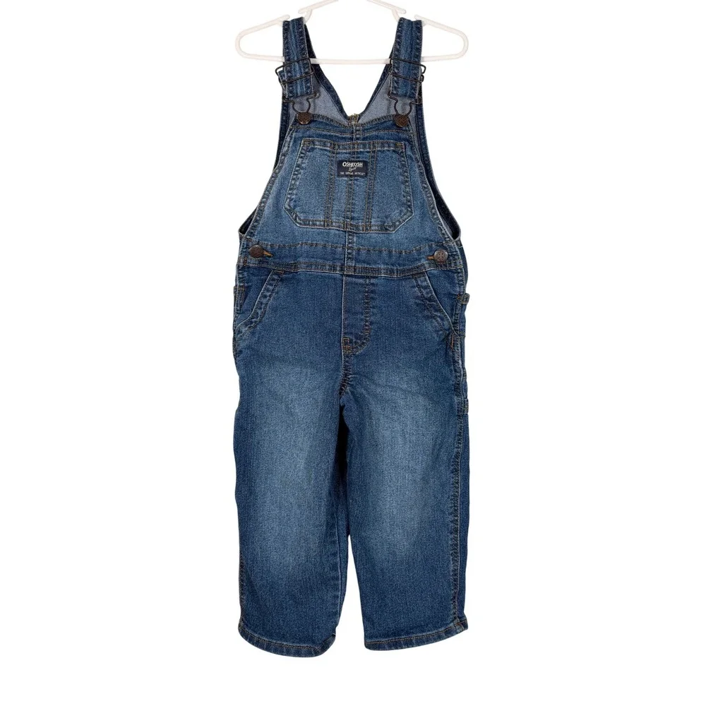 OshKosh B'gosh‎ Kids Denim Overalls Blue Size 3T